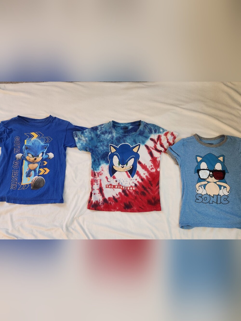 Tie-Dye Kids Tee - Red & Blue